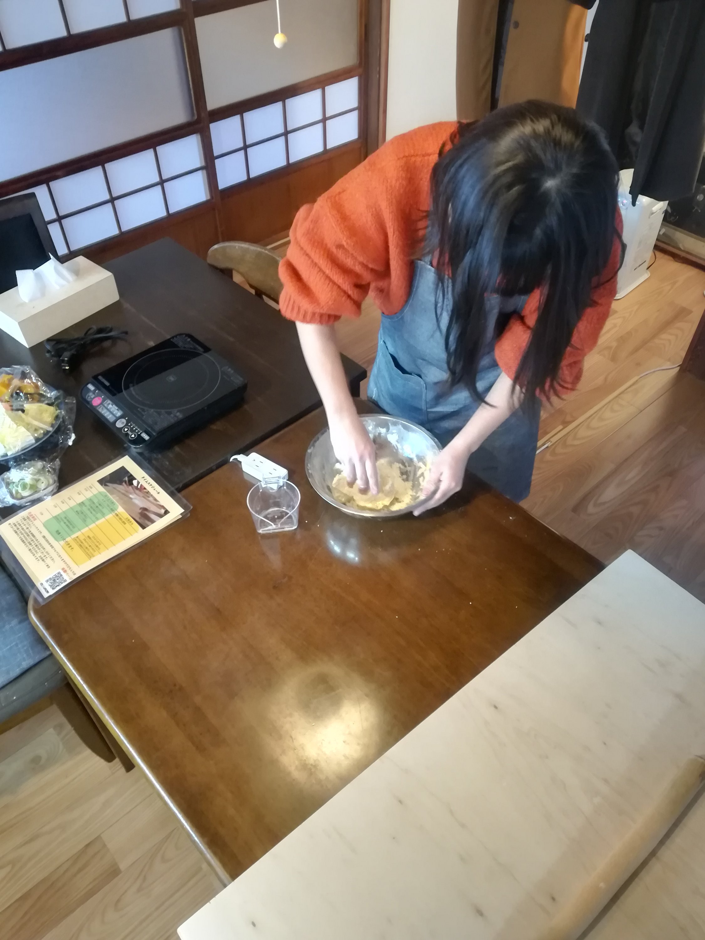 そば作り体験